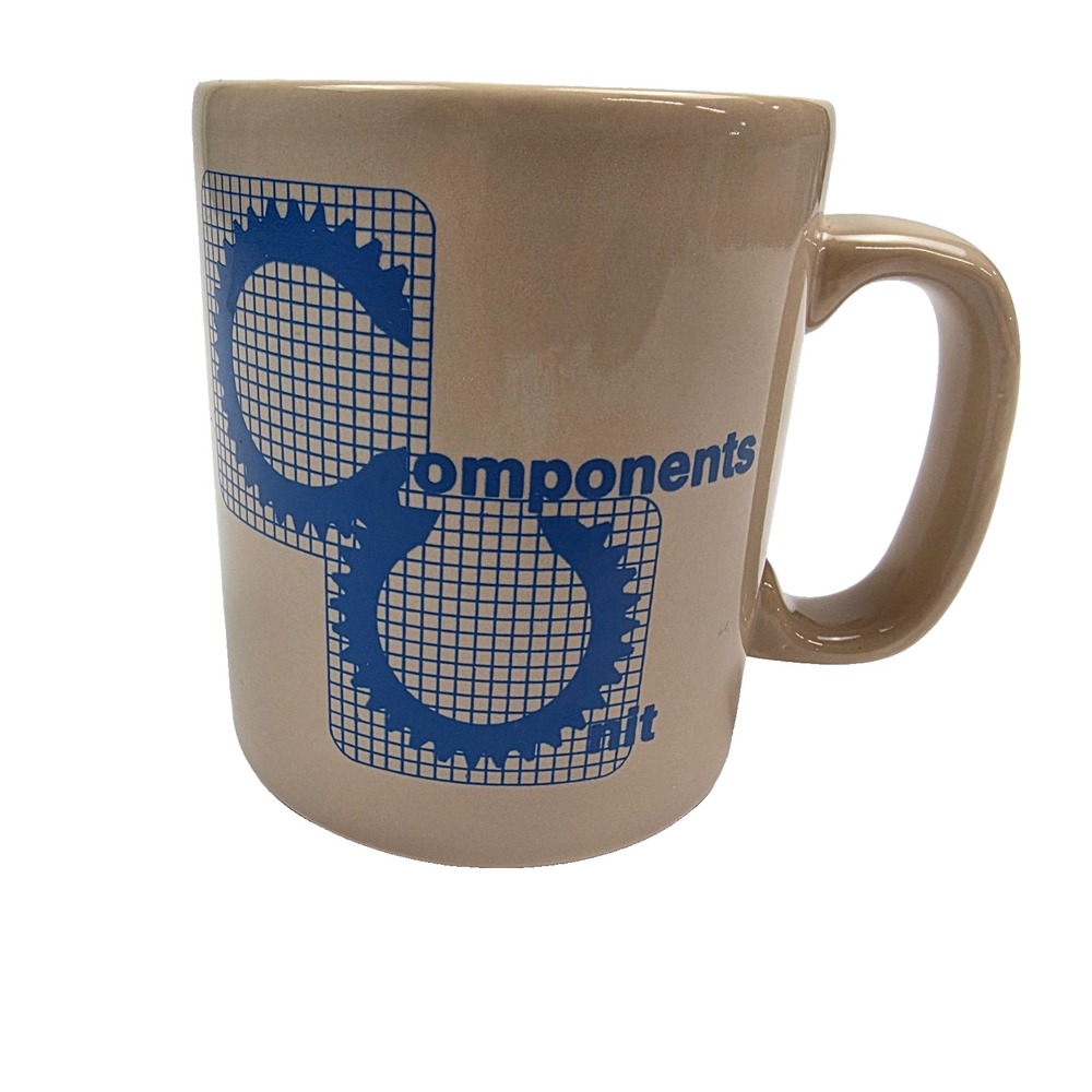 Vintage Components Unit Coffee Mug - Staffordshire Made in England Kiln Craft